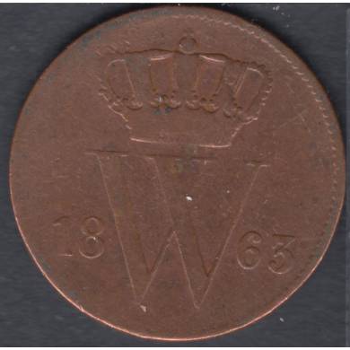 1863 - 1 Cent - Pays Bas