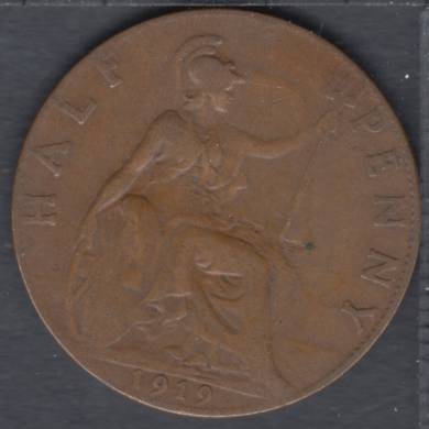 1919 - Half Penny - Grande Bretagne