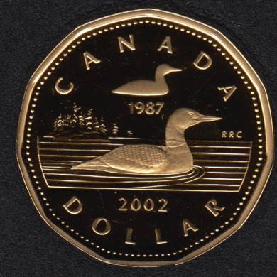 2002 - 1987 - Proof - Centre de la Glace - Canada Huard Dollar