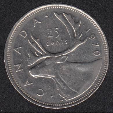 1970 - Canada 25 Cents Circulated