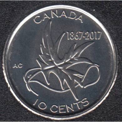 2017 - B.Unc - Les Ailes de la Paix - Canada 10 Cents
