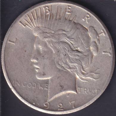 1927  - VF - Peace Dollar USA