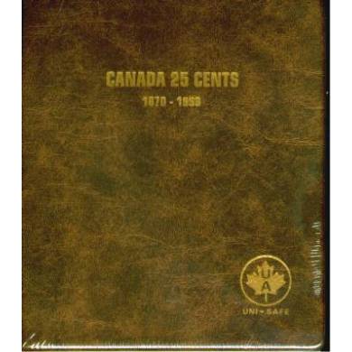 Uni-Safe Coin Album Canada 25 Cents 1870-1999