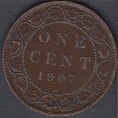 1907 H - VF/EF - Canada Large Cent