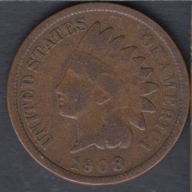1908 - VG - Indian Head Small Cent