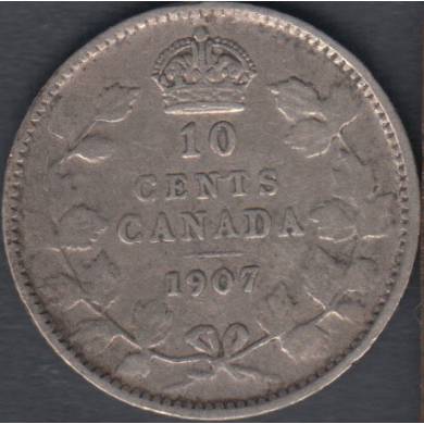 1907 - Fine - Canada 10 Cents