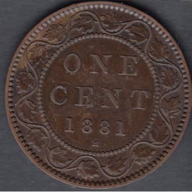 1881 H - VF - Canada Large Cent