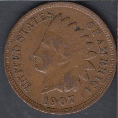 1907 - Fine - Indian Head Small Cent