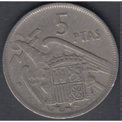 1957 (59) - 5 Pesetas - Spain
