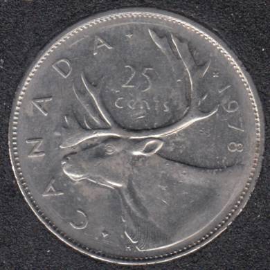 1978 - Small Denticles - Canada 25 Cents
