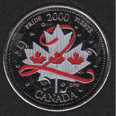 2000 - #1 NBU - Fierté Col. - Canada 25 Cents