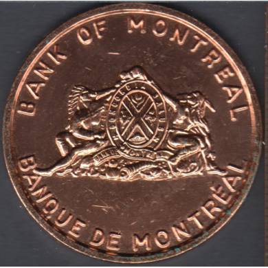 Province of Quebec Numismatic Association - 1963 - 2ime Expo. -Sherbrooke - Banque de Montral - Mdaille
