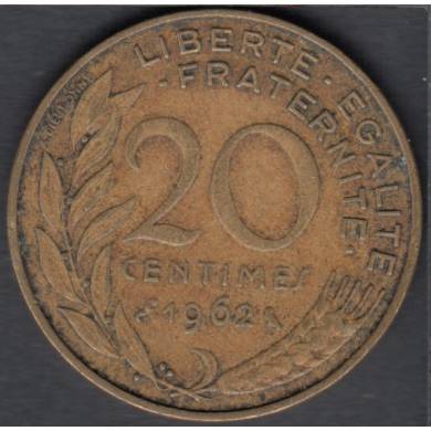 1962 - 20 Centimes - France