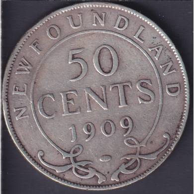 Newfoundland - 1909 - VG - 50 Cents