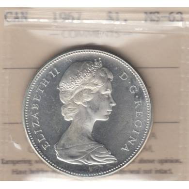 1967 - MS-63 - ICCS - Canada Dollar