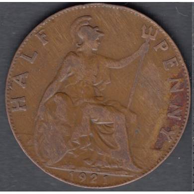 1921 - 1/2 Penny - Grande Bretagne