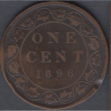 1896 - VG/F - Rim Nick - Canada Large Cent