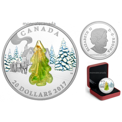2017 - $20 - 1 oz. Pure Silver Coin – Murano Snow-Covered