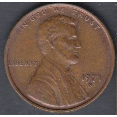 1971 S - AU - UNC - Lincoln Small Cent USA