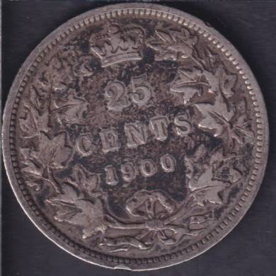 1900 - Fine - Canada 25 Cents