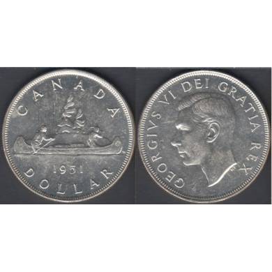 1951 SWL - AU/UNC - Rotated Dies - Canada Dollar