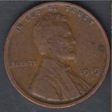 1919 - VF - Lincoln Small Cent USA