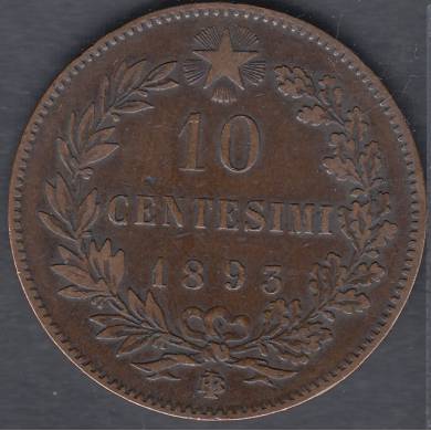 1893 B/L - 10 Centisimi - Italie