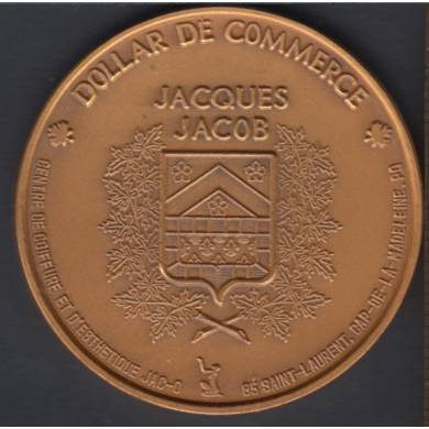 Jacques Jacob - Cap de la Madelaine - Canada - Gold Plated - Trade Dollar