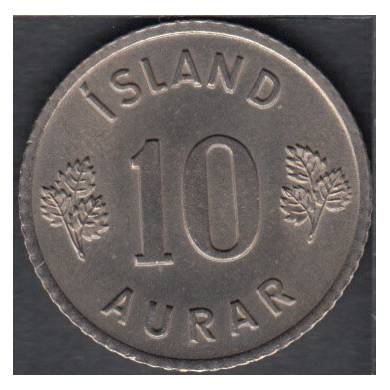 1963 - 10 Aurar - B. Unc - Iceland