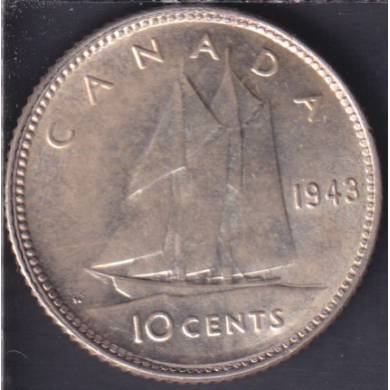 1943 - UNC - Canada 10 Cents