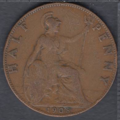 1908 - Half Penny - Grande Bretagne