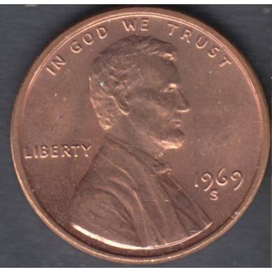 1969 S - B.Unc - Lincoln Small Cent