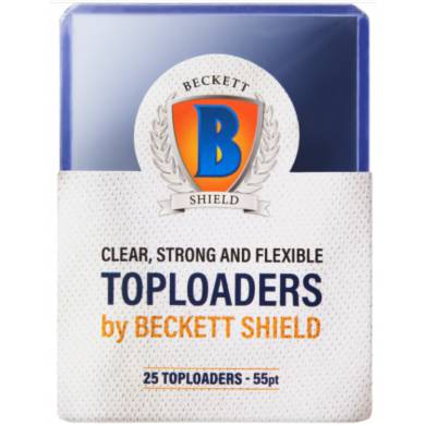 Beckett Shield - 3'' x 4'' Toploader - 55 PT - Protecteurs 25 Cartes