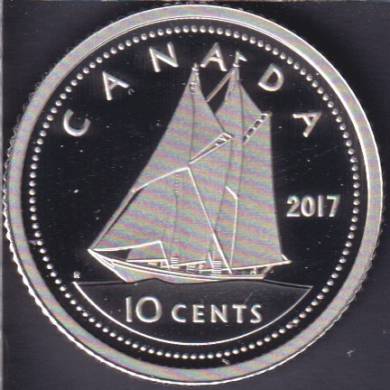 2017 - Proof - Blue Nose - Argent Fin - Canada 10 Cents