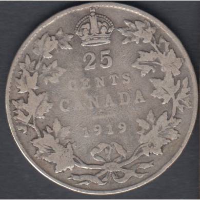 1919 - VG - Canada 25 Cents