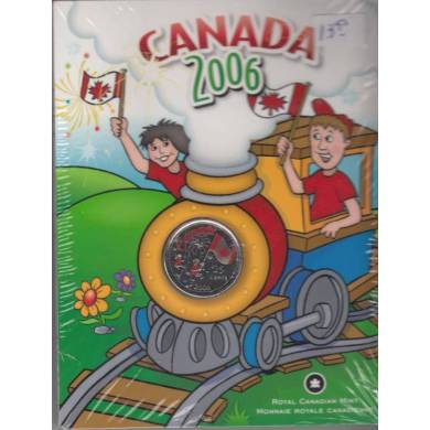 2006 - Jour du Canada pièce coloré - dessin à colorié à l'interieur