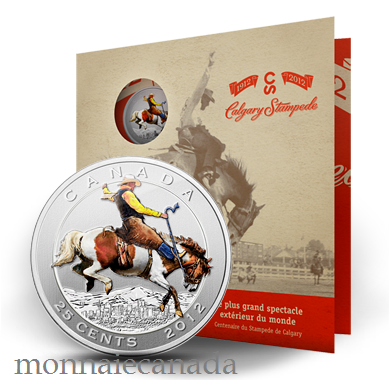 2012 Calgary Stampede - 25-Cent Coloured Coin and Stamp Set