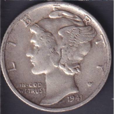1941 - Mercury - 10 Cents USA