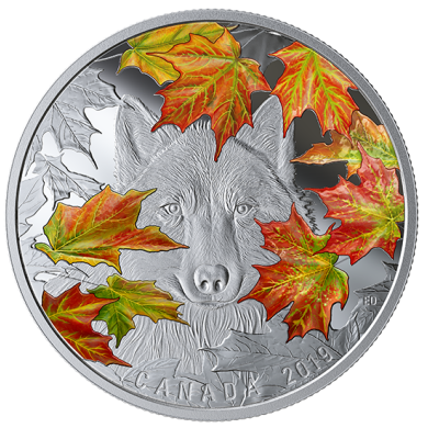2019 - $30 - 2 oz. Pure Silver Coin - Wily Wolf