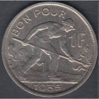 1935 - 1 Franc  - Luxembourg