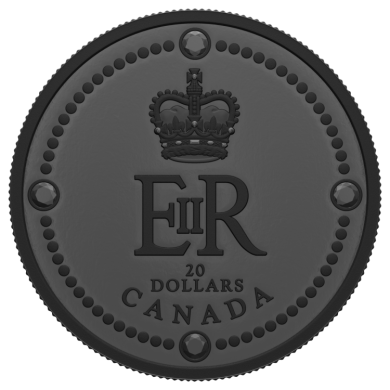2023 - $20 - Pice de 1 oz en argent pur  Le monogramme royal de la reine Elizabeth II