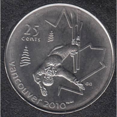 2008 - #2 B.Unc - Ski Acrobatique - Canada 25 Cents