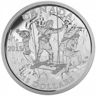2015 - $15 - Fine Silver Coin - Exploring Canada - The Wild Rivers Exploration