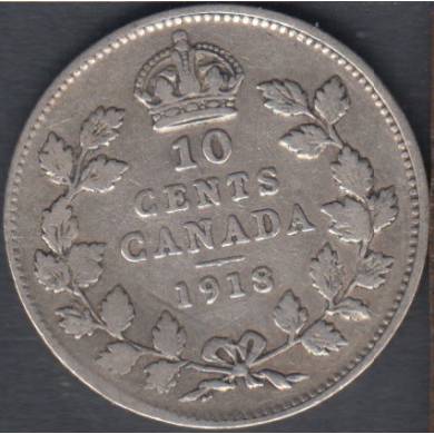 1918 - Fine - Canada 10 Cents