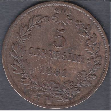 1861 M - 5 Centisimi - Italy