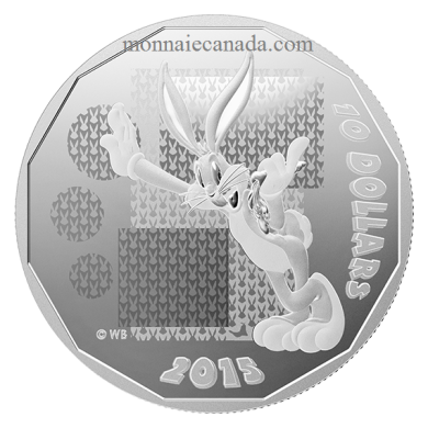 2015 - $10 - 1/2 oz en argent fin  Looney TunesMC   Bugs Bunny