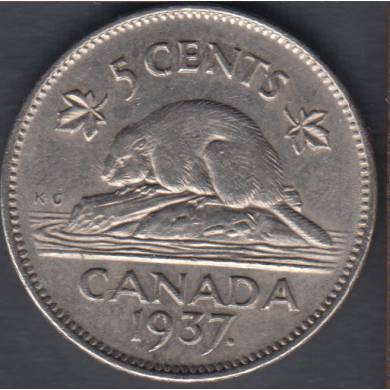 1937 - VF - Canada 5 Cents