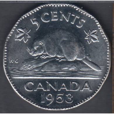 1953 - NSF - B.Unc - Canada 5 Cents