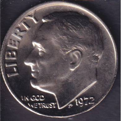 1972 - B.Unc - Roosevelt - 10 Cents USA