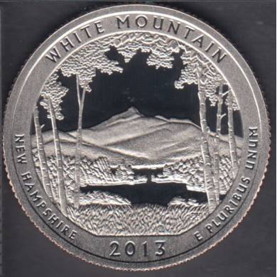 2013 S - Proof - White Mountain  - 25 Cents